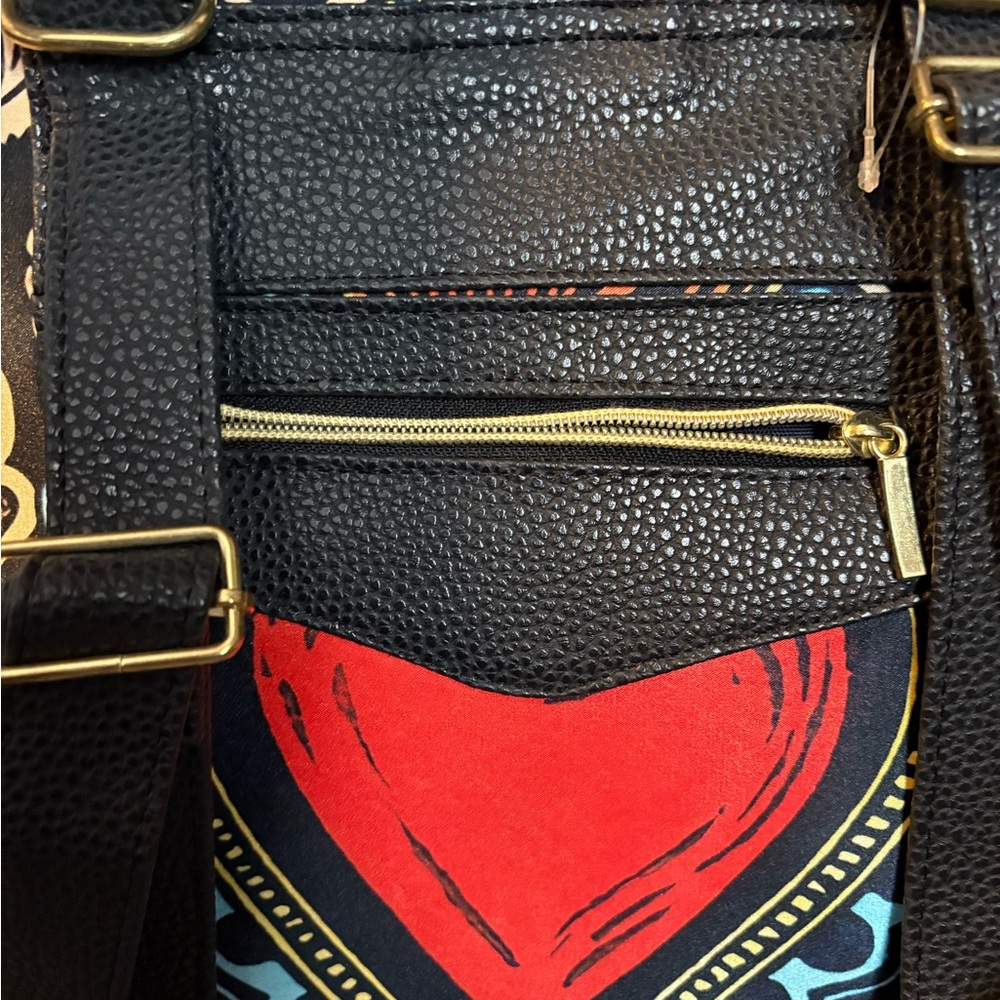 Red Embellished Backpack for Night Out - Picture 4 of 8